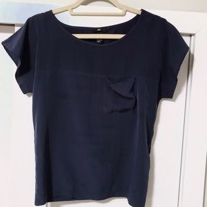 H&M Navy blouse